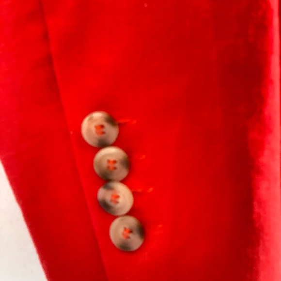 Adrienne Vittadini Women's Orange/Red Linen Blazer - Size USM - Picture 13 of 16